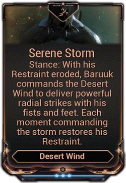 desert wind warframe|Serene Storm .